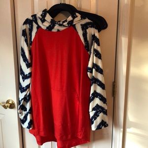 Women’s hooded pullover patriotic collection